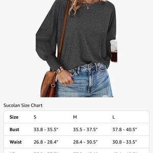 NWT Sucolan Gray Women's Top Size M Oversized Fit